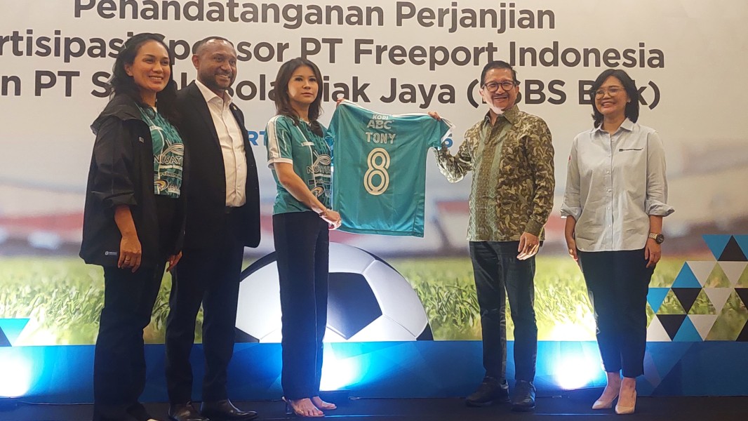 PT Freeport Indonesia Gelontorkan Rp 8 Miliar untuk Dukungan PSBS Biak di BRI Liga 1 2024/2025