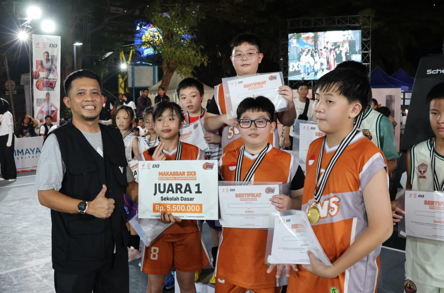 Juara Makassar 3x3 Basketball Championship 2025 Diumumkan, Ini Daftar Pemenangnya
