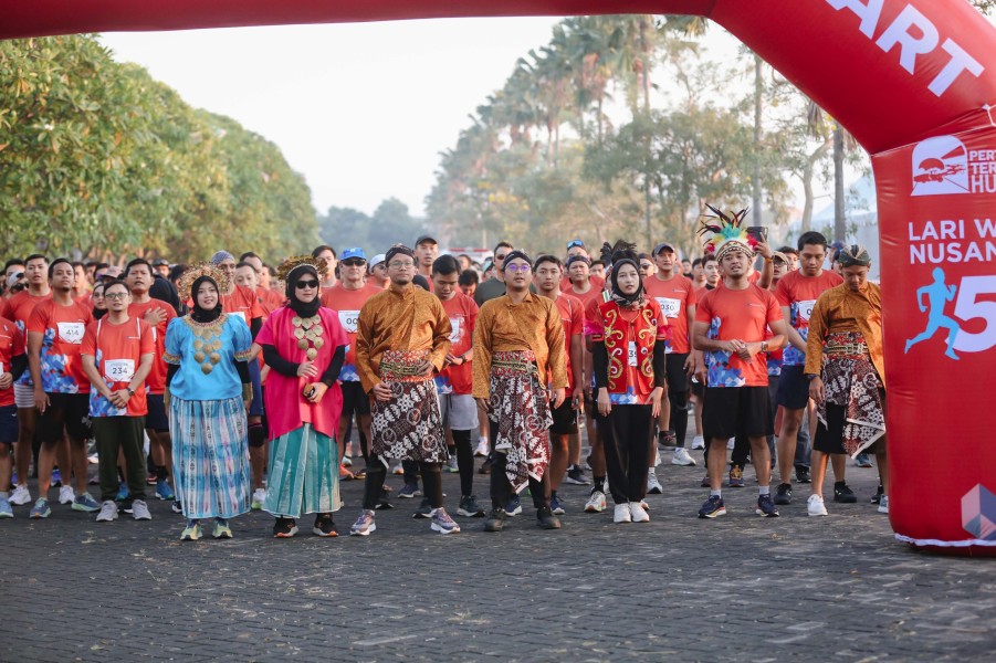 HUT ke 80 RI, Freeport Gelar Lari Warna Nusantara