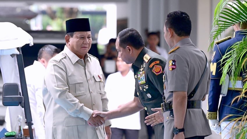 Prabowo Dorong TNI dan Polri Perkuat Profesionalisme Demi Stabilitas Nasional