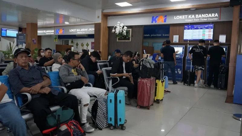 KA Bandara Yogyakarta Catat 12 Ribu Penumpang Saat Puncak Arus Balik