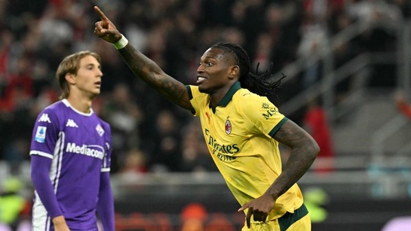 Hasil Liga Italia: Rafael Leao Bawa AC Milan Taklukkan Fiorentina di San Siro
