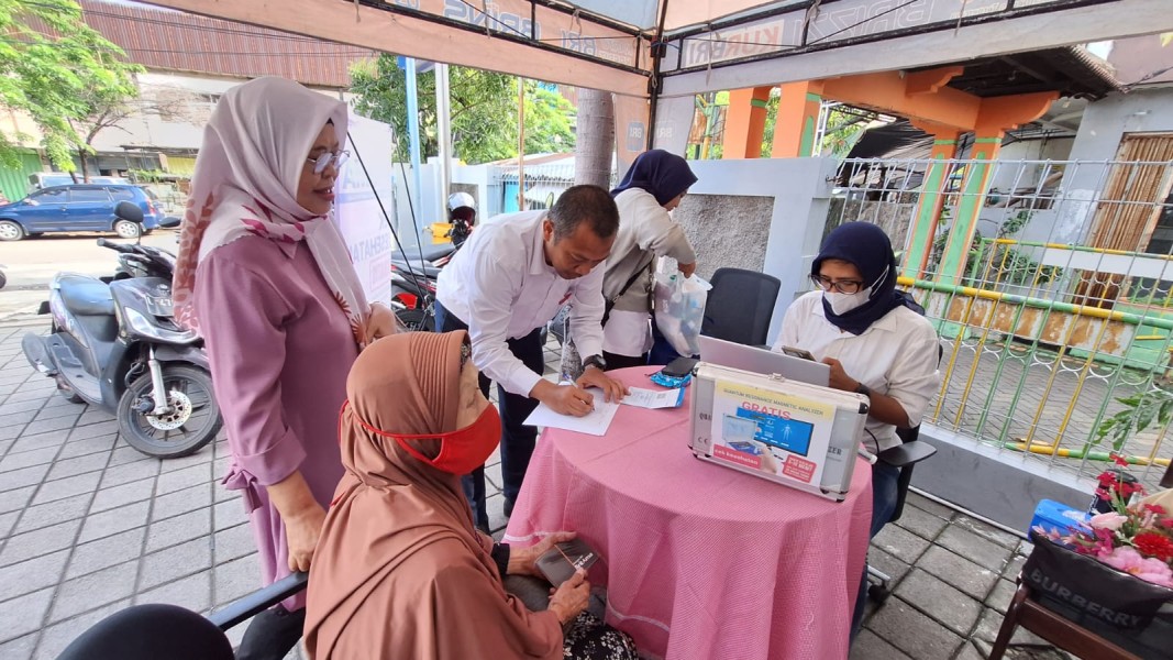 BRI Unit Kedamean Gelar Cek Kesehatan Gratis untuk Pensiunan, Tingkatkan Pola Hidup Sehat Masyarakat