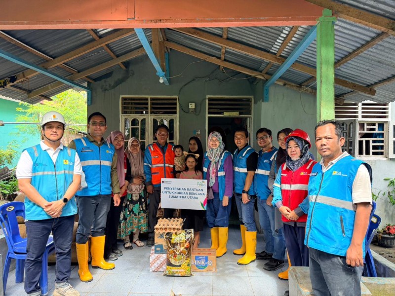 Lewat Donasi Pegawai dan Program TJSL, PLN Electricity Services Dukung Pemulihan Pascabencana di Sumatera