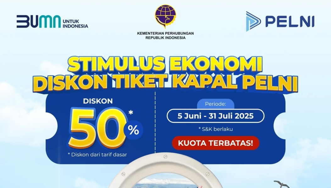 PELNI Hadirkan Promo Besar Diskon 50 Persen untuk Tiket Kapal Penumpang, Dapatkan Harga Setengah dari Tarif Dasar Mulai 5 Juni Hingga 31 Juli 2025