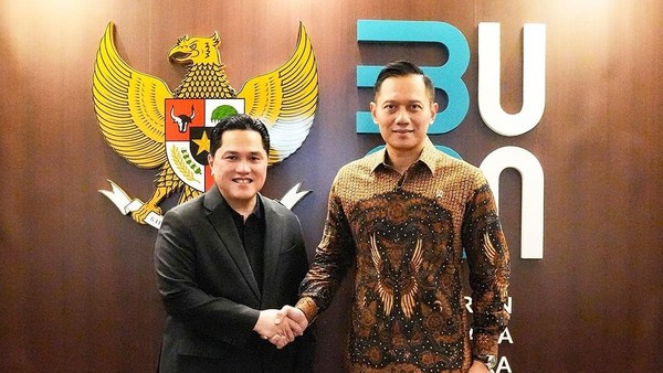 Pembangunan Ekosistem Transportasi Indonesia: Erick Thohir dan Agus Harimurti Yudhoyono Bertemu di Jakarta