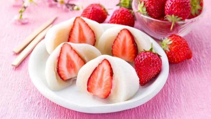 Resep Mochi Strawberry Viral, Perpaduan Manis, Segar, dan Lembut Ala Kue Jepang