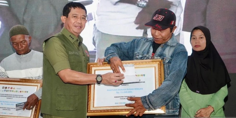 BNPB Salurkan Bantuan Stimulan Rumah Rusak di Sumatera Barat