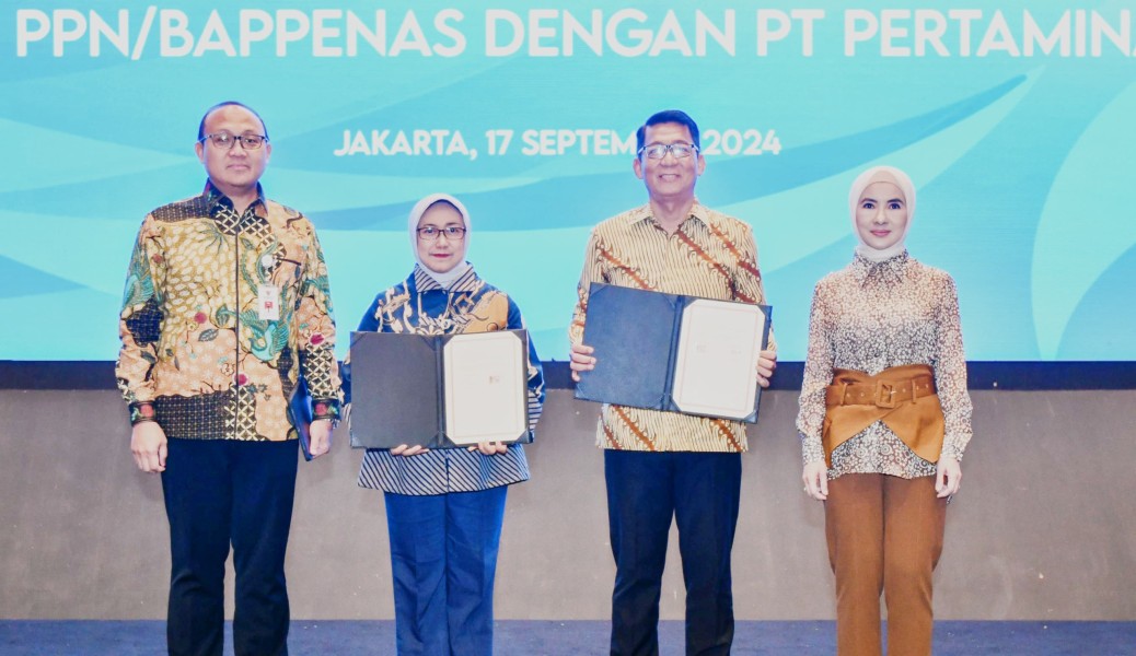 Pertamina dan Bappenas Tandatangani Perjanjian Kerja Sama untuk Dukung Transisi Energi Nasional