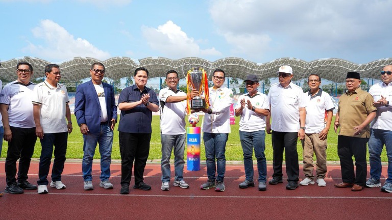 Erick Thohir Hadir di Pembukaan Liga 4 Banten 2026, Pemain Muda Siap Tampil