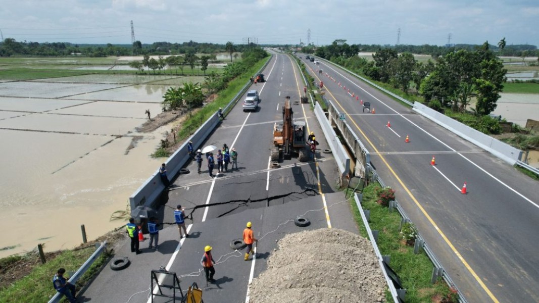 Jasa Marga Terapkan Contraflow di Tol Medan-Kualanamu-Tebing Tinggi Pasca Banjir
