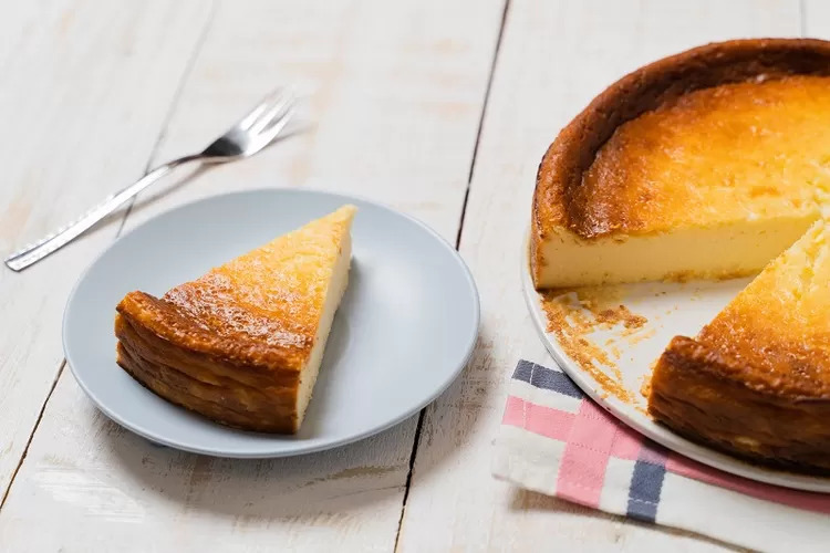 Resep Basque Burnt Cheesecake Lumer Praktis Ala Kafe