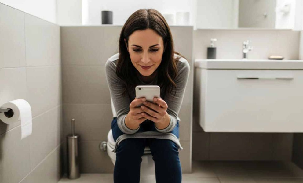 Waspada! Main Ponsel di Toilet Tingkatkan Risiko Ambeien