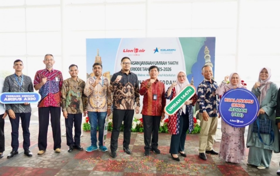 Lion Air dan Angkasa Pura Buka Lagi Umrah Langsung Kualanamu–Jeddah