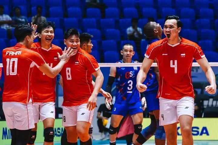 Ranking Timnas Voli Naik Usai Kalahkan Filipina