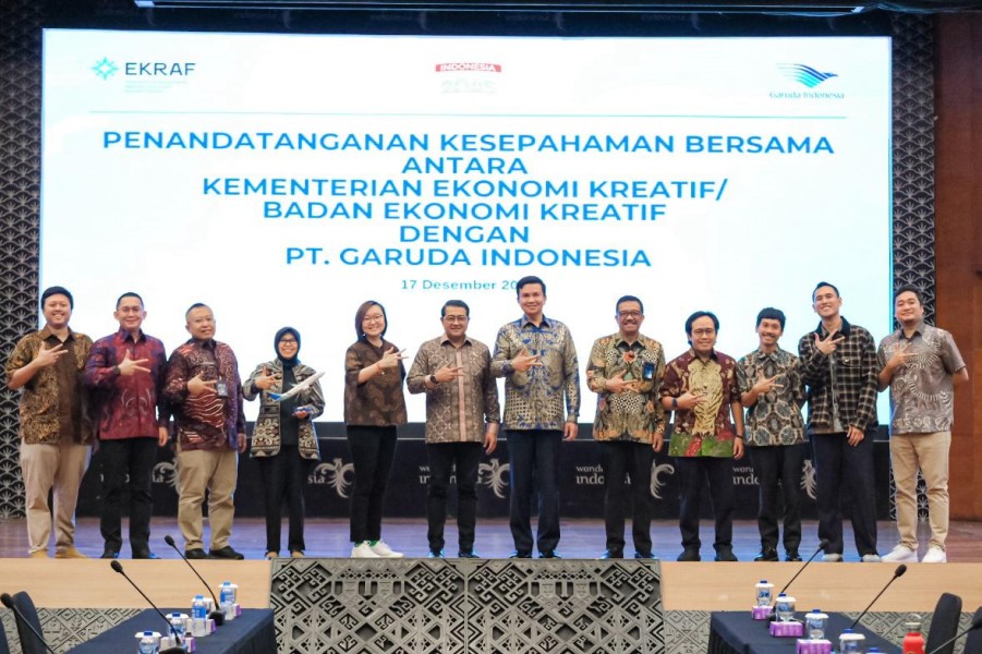 Kemenparekraf dan Garuda Indonesia Jalin Kerja Sama Strategis Promosikan IP Lokal