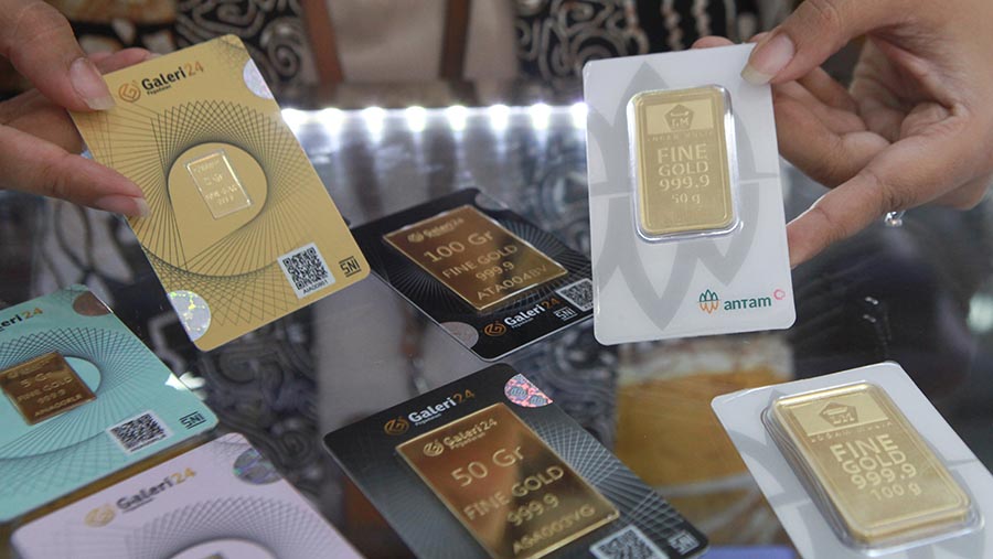 Harga Emas Pegadaian Turun untuk Antam dan Galeri 24, UBS Naik