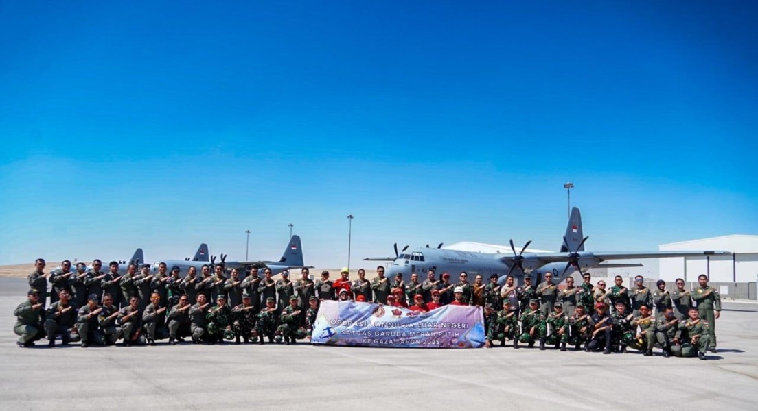Hercules TNI Perkuat Misi Kemanusiaan ke Gaza