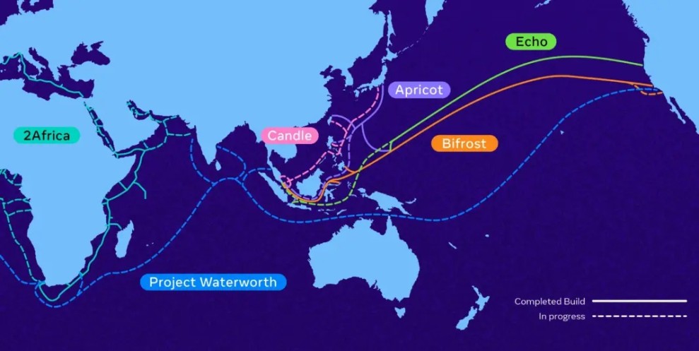 Meta Luncurkan Kabel Bawah Laut Candle Kapasitas 570 Tbps Asia Pasifik