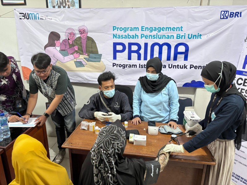 BRI Unit Pandeglang Gelar Cek Kesehatan Gratis untuk Pensiunan: Meningkatkan Pelayanan dan Engagement Nasabah