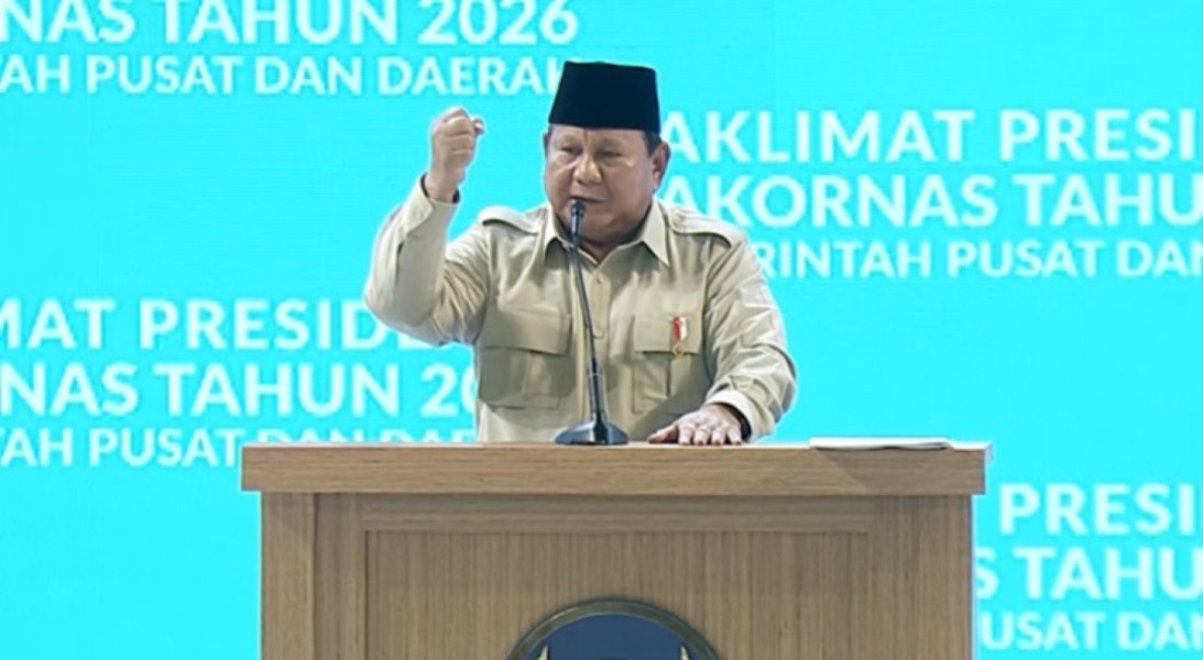 Prabowo Buka Rakornas 2026, Tegaskan Pemimpin Harus Jujur dan Adil
