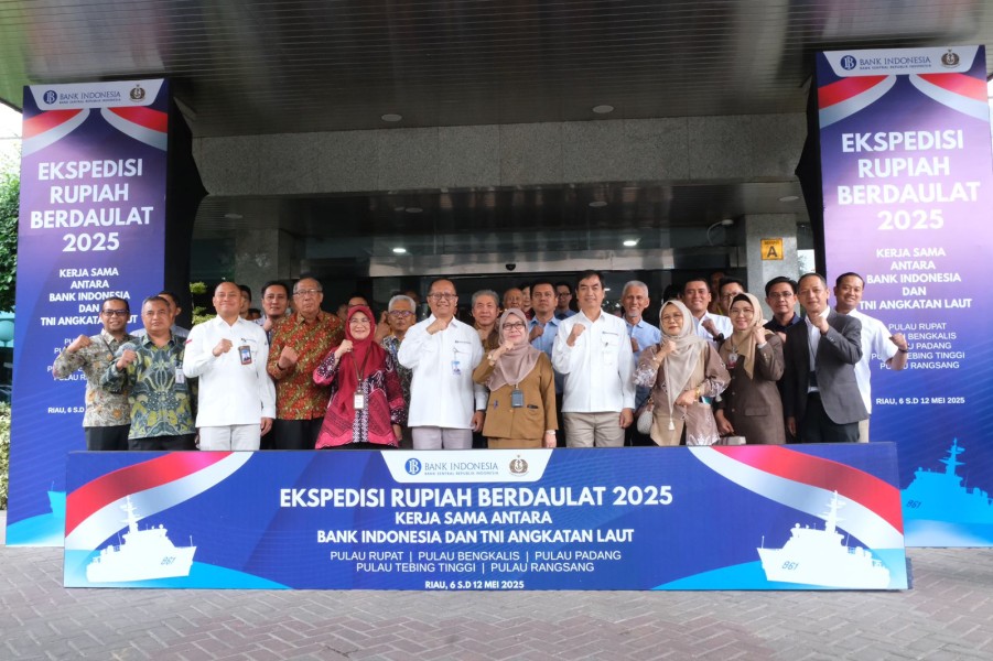 Bank Indonesia dan TNI AL Gelar Ekspedisi Rupiah Berdaulat 2025: Distribusikan Uang ke Lima Pulau Terluar di Riau