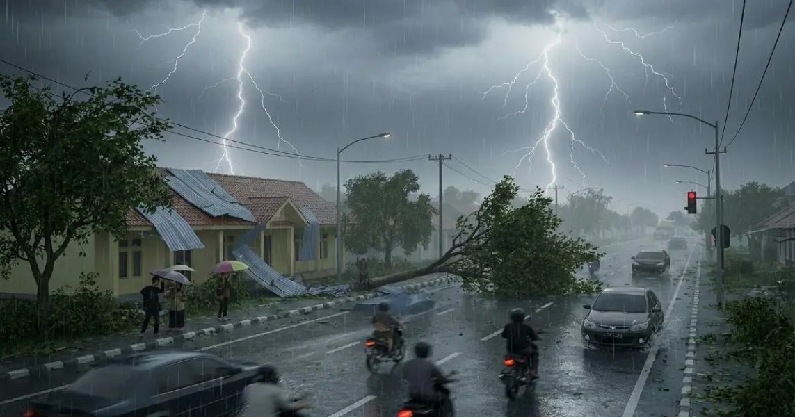 BMKG Ingatkan Potensi Cuaca Ekstrem Nasional Senin 19 Januari 2026 Hari Ini