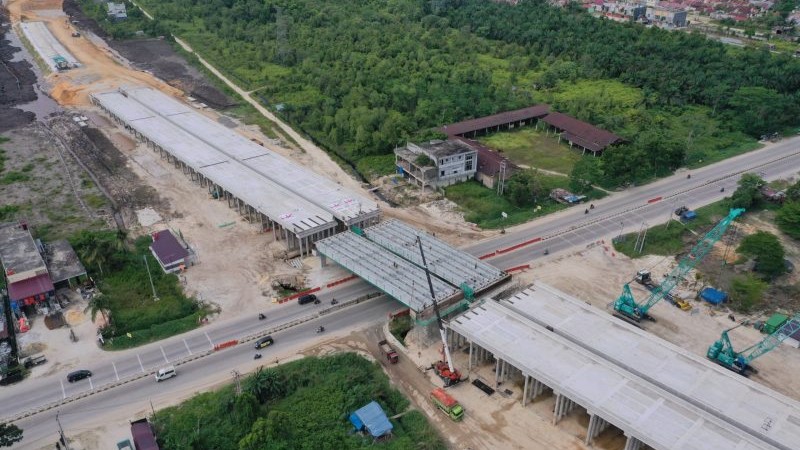 Hutama Karya Catat Kemajuan Jalan Tol Lingkar Pekanbaru