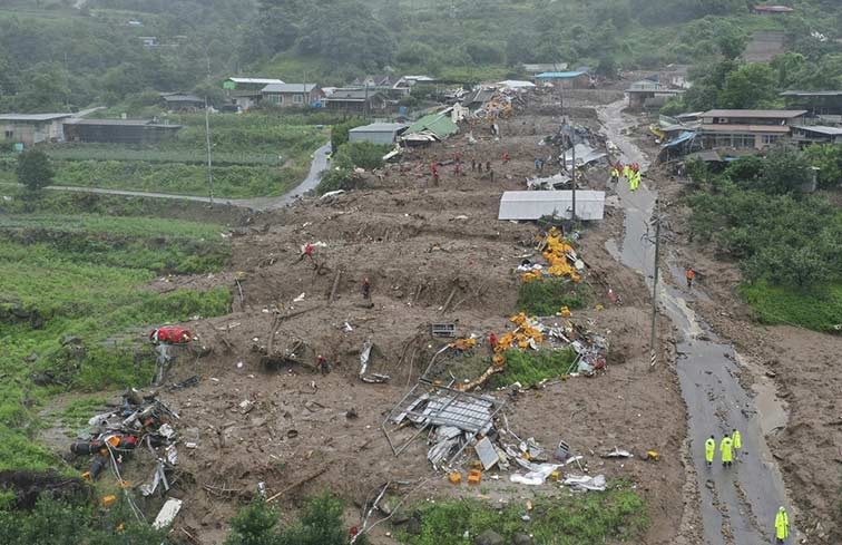 Banjir dan Tanah Longsor di Korea Selatan