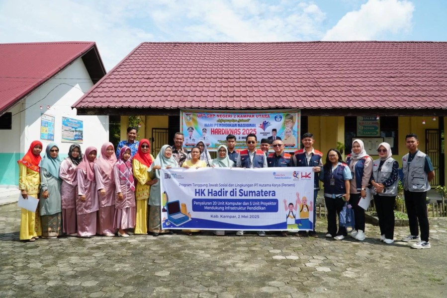 Hutama Karya Perkuat Pendidikan dan Ekonomi Lokal Melalui Program TJSL di Sumatera