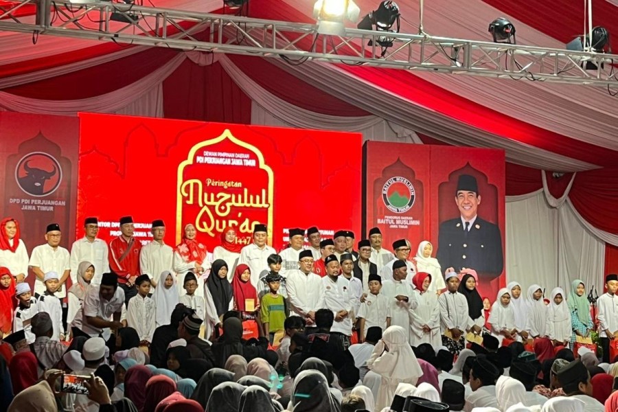 PDIP Jatim Santuni Anak Yatim dan Janda Saat Nuzulul Quran 1447 H