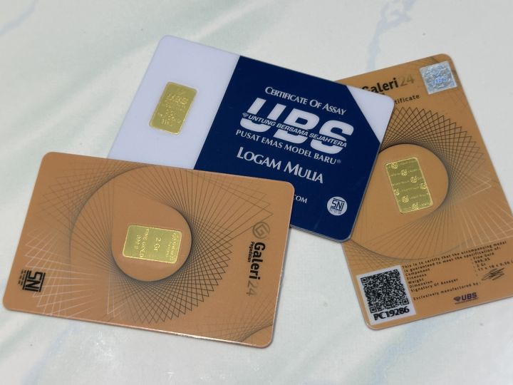 Update Pergerakan Harga Emas UBS dan Galeri24 di Pegadaian Hari Ini 22 Desember 2025 Terpantau Variatif