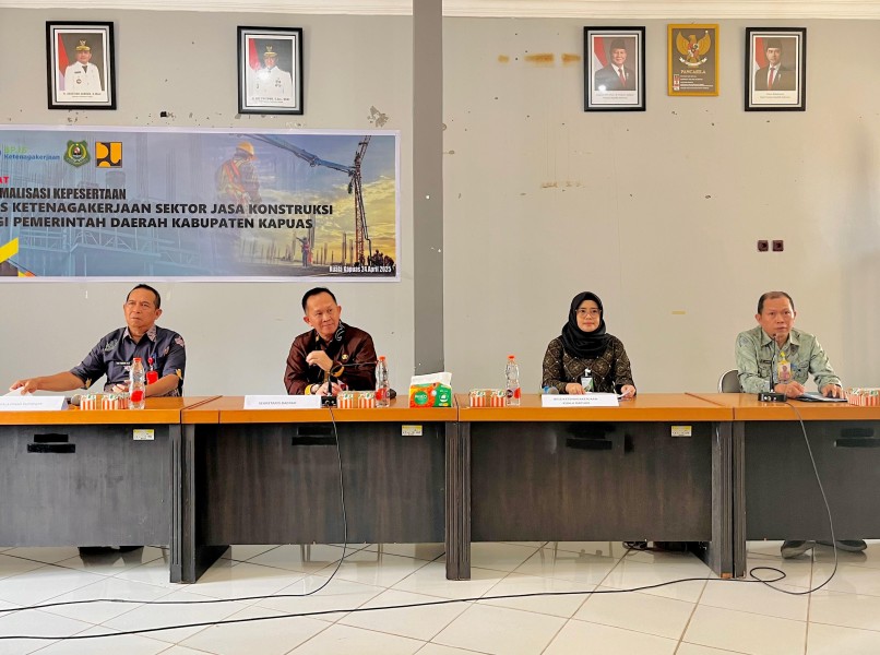 Sektor Konstruksi di Kapuas Minim Kepesertaan BPJS Ketenagakerjaan, Dinas PUPRPKPP Gelar Rapat Optimalisasi Perlindungan Sosial Pekerja