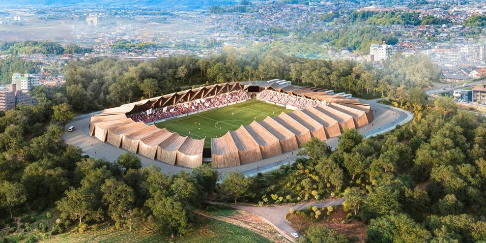Stadion Kayu Fukushima Simbol Tradisi dan Inovasi Jepang
