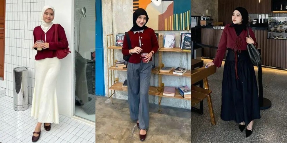 6 Inspirasi Padu Padan Atasan Maroon Cocok Dengan Bawahan Apa