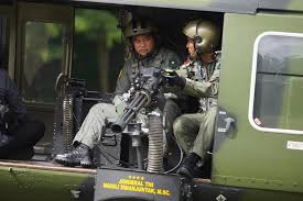 Militer TNI AD Gelar Latihan Tempur dengan Helikopter Fennec di Cipatat