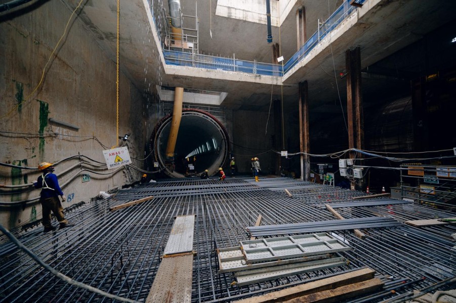 Hutama Karya Bangun Stasiun Bawah Tanah Glodok - Kota (CP203): Arsitektur Kontekstual dan Integrasi Moda di Kawasan Kota Tua