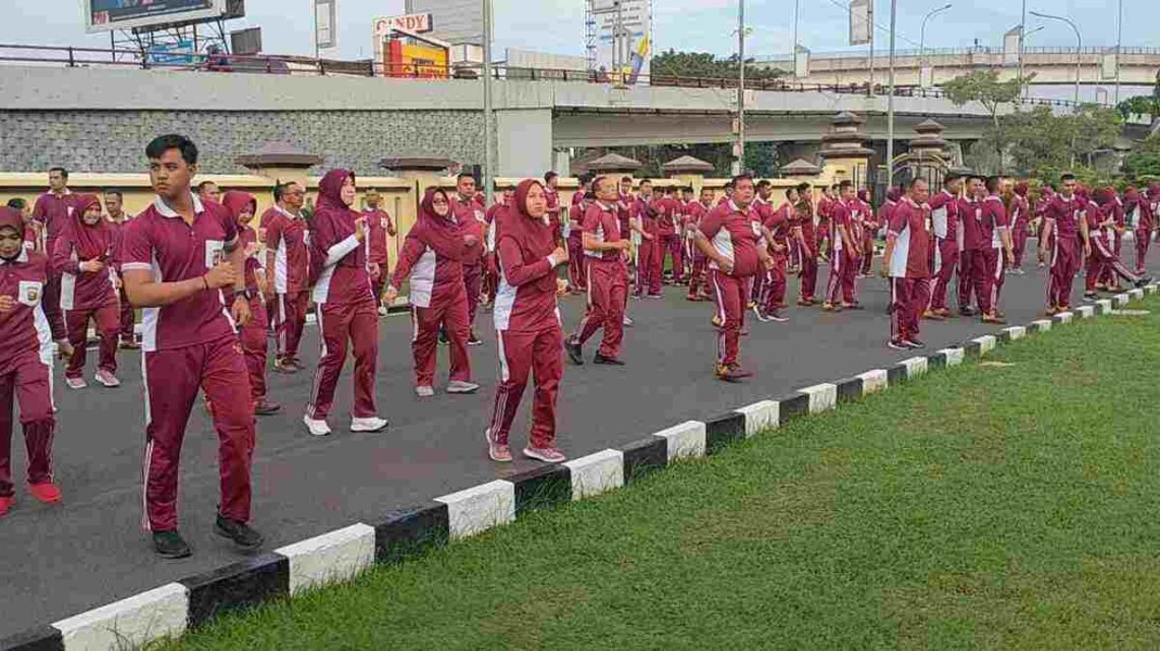 Olahraga Satukan Semangat Polda Sumsel