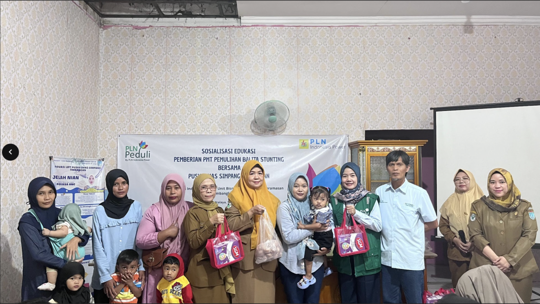 PLN Indonesia Power UBP Keramasan Perkuat Upaya Penanganan Stunting Melalui Program CSR di Ogan Ilir