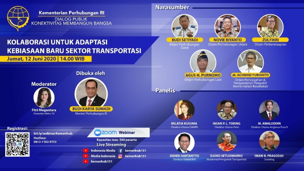 PR Webinar Series 2 Angkat Isu Strategis Humas Perhubungan dan Logistik di Era Digital, Fokus Bangun Kepercayaan Publik Lewat Komunikasi Akuntabel