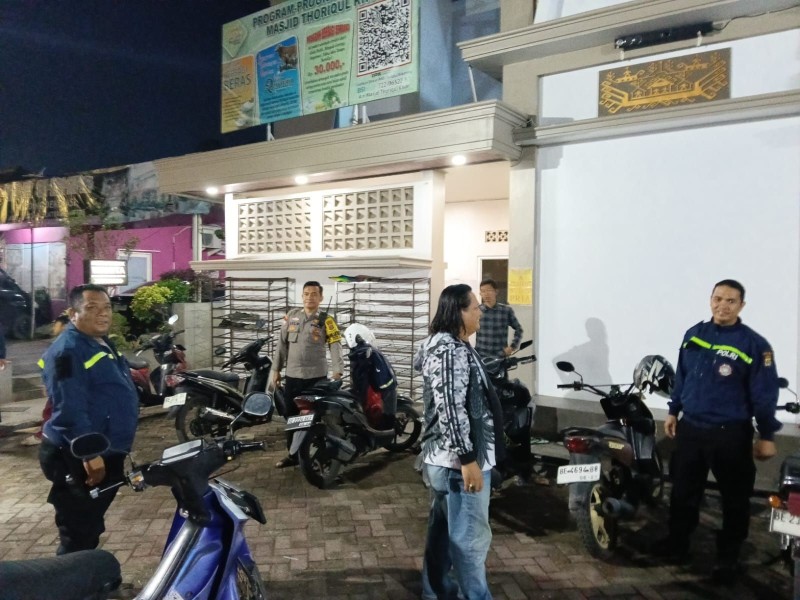 Patroli Subuh Polisi Di Tanjung Karang Barat Jaga Kondusifitas Ibadah Ramadan