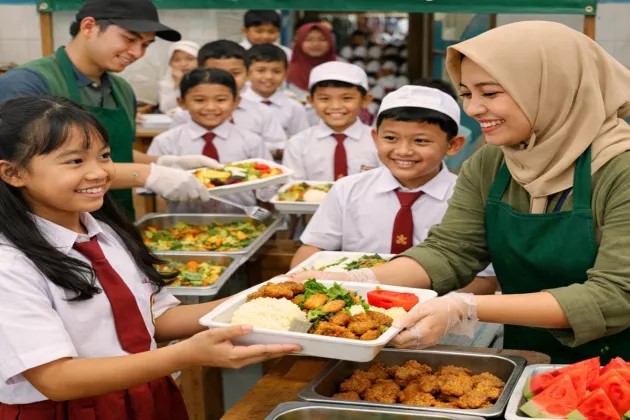 Penyaluran Makan Bergizi Gratis Di Palangka Raya Tetap Berjalan Selama Puasa