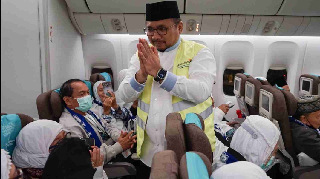 Keberangkatan Haji Tahap I Rampung, Garuda Indonesia Catat Ketepatan Waktu 96,4 Persen