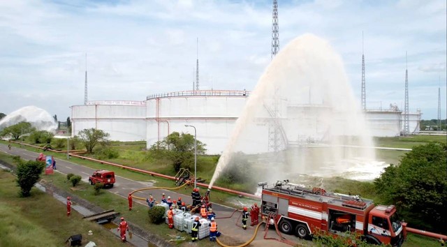 Kilang Pertamina Balikpapan Gelar Major Emergency Drill, Ratusan Warga Dievakuasi dan Simulasi Picu Demo