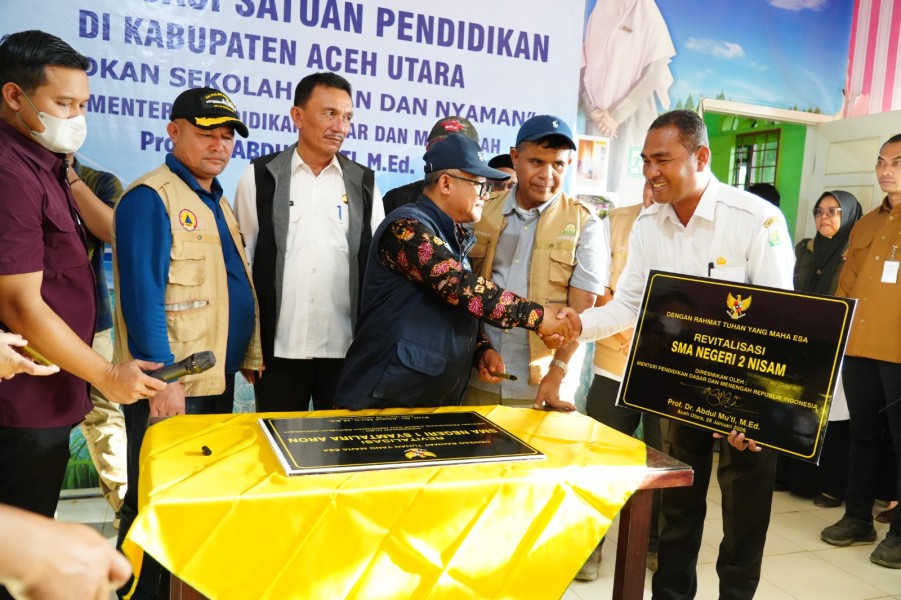 Pemulihan Pendidikan Pascabencana di Aceh Utara Dipercepat Pemerintah Bersama