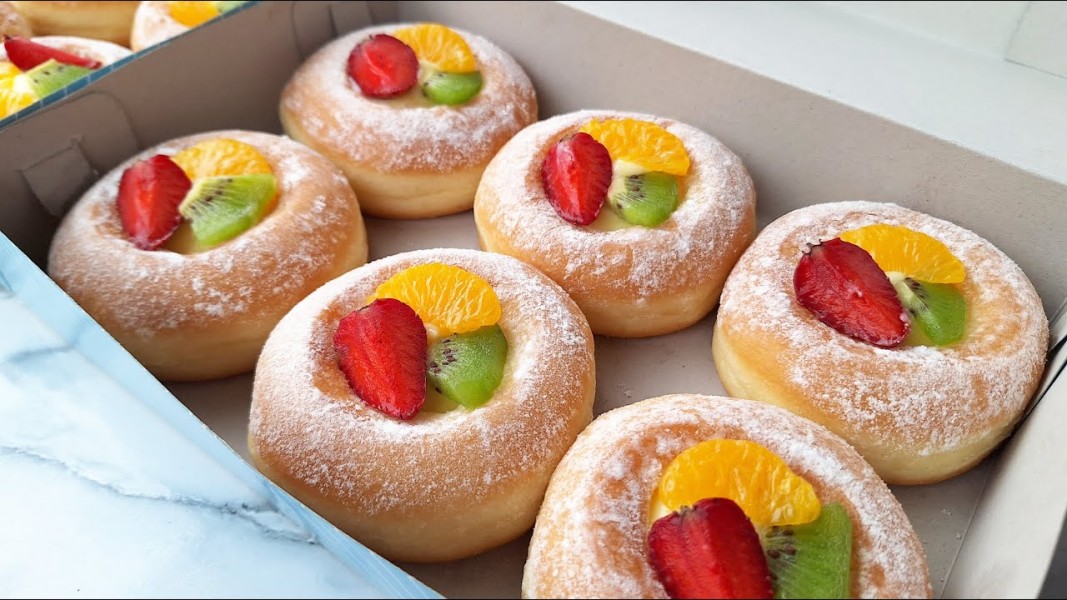 Resep Donat Isi Vla Buah Lembut dan Cantik, Cocok untuk Camilan Keluarga