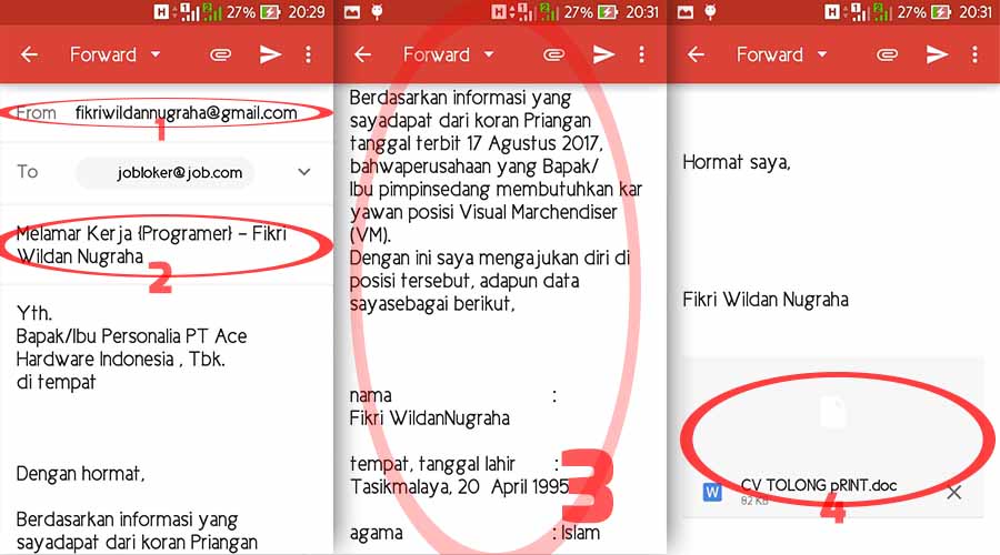 Cara Mengirim Lamaran Kerja lewat Email serta Contohnya