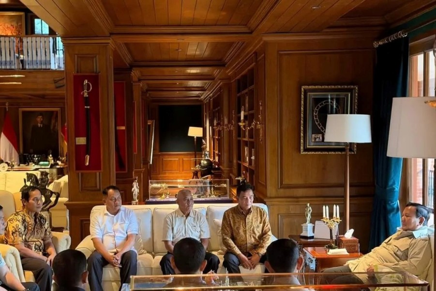 Prabowo Subianto Pimpin Rapat Strategis dan Silaturahmi Mantan Ajudan Hambalang