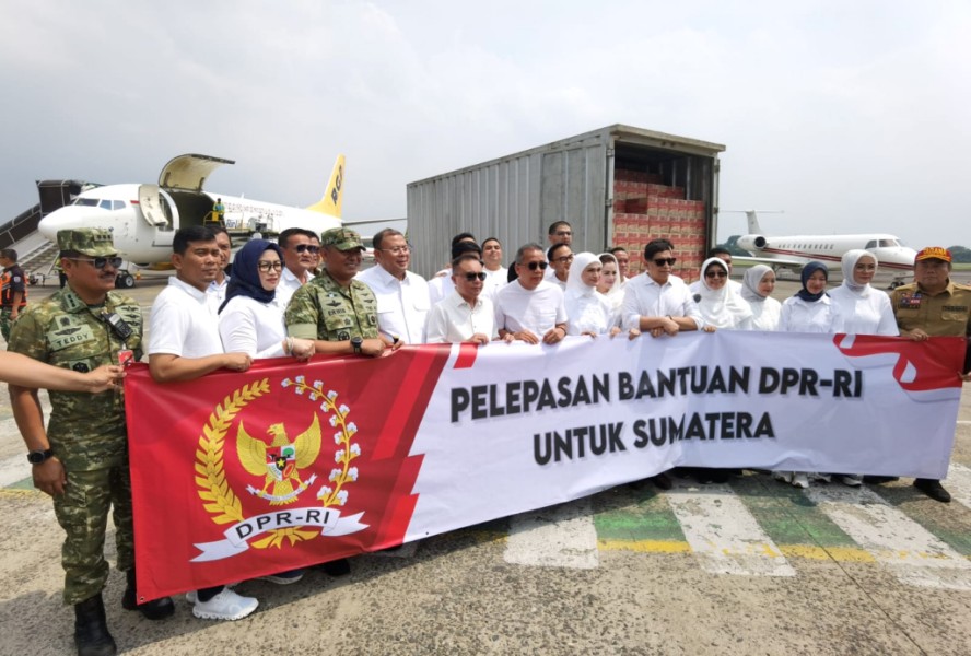 BNPB Terima Bantuan Logistik DPR RI untuk Korban Banjir Sumatera Utara