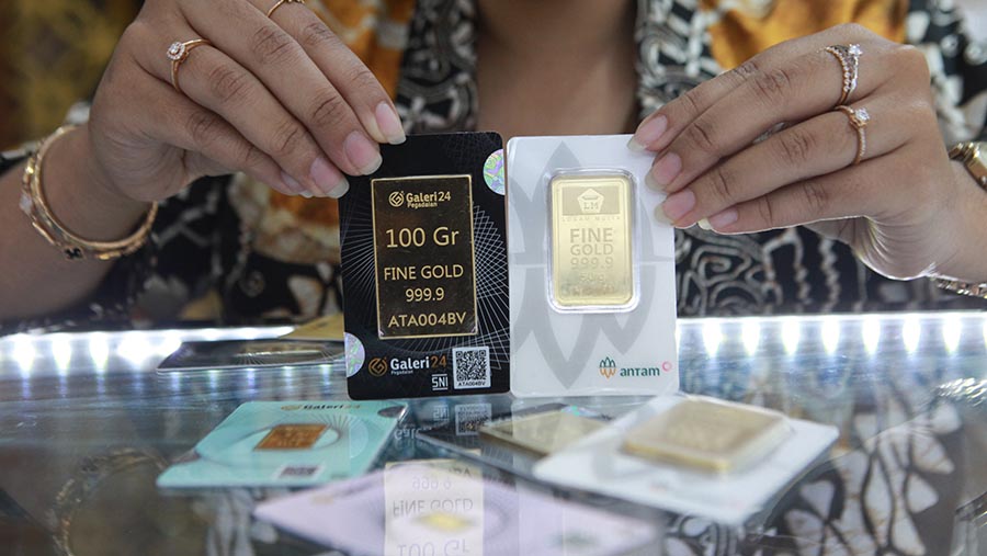 Harga Emas UBS dan Galeri 24 Pegadaian Turun, Antam Belum Tersedia